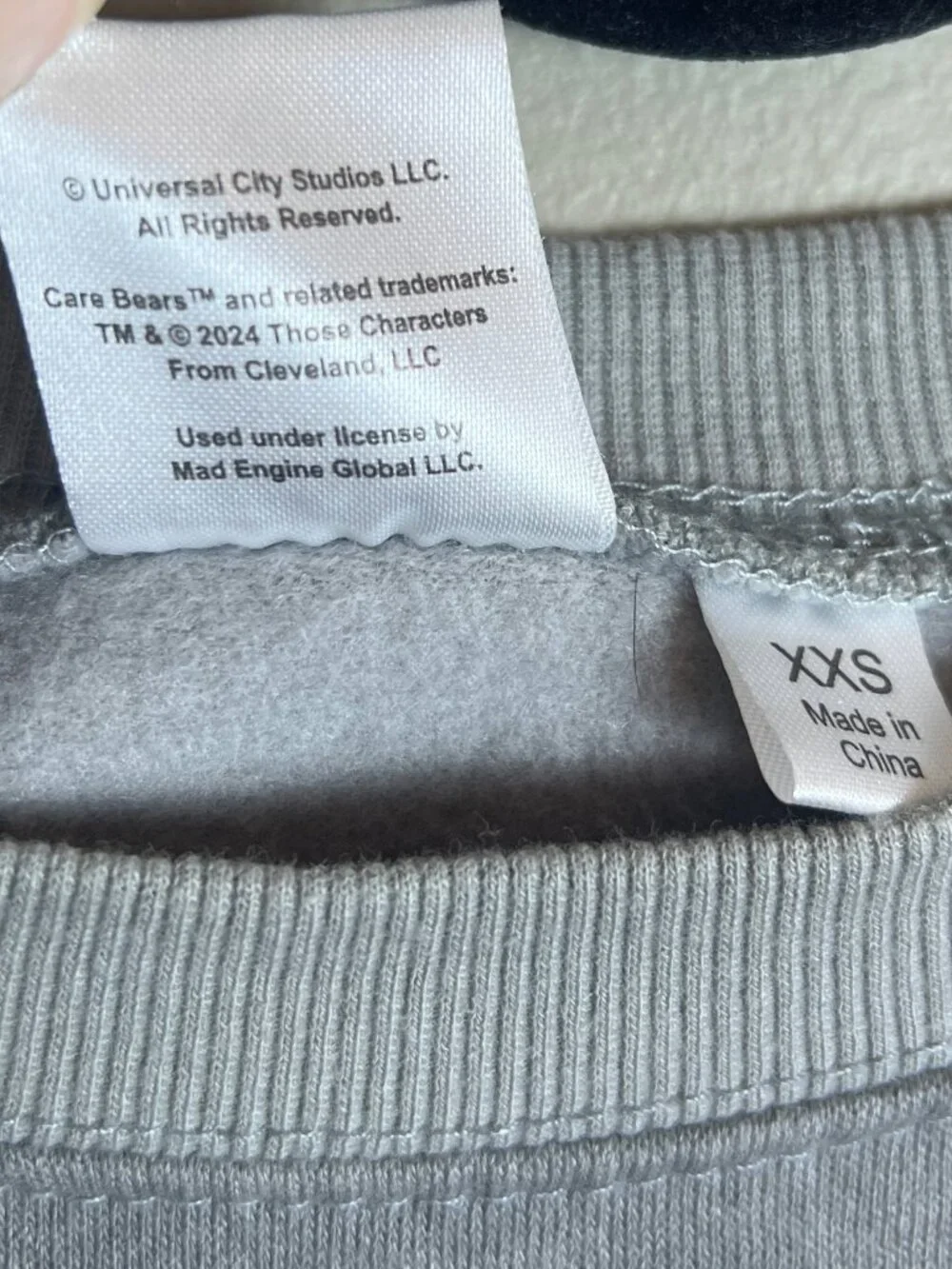 Care Bears x Universal Monsters Scare Bears Sweatshirt Grey XXS